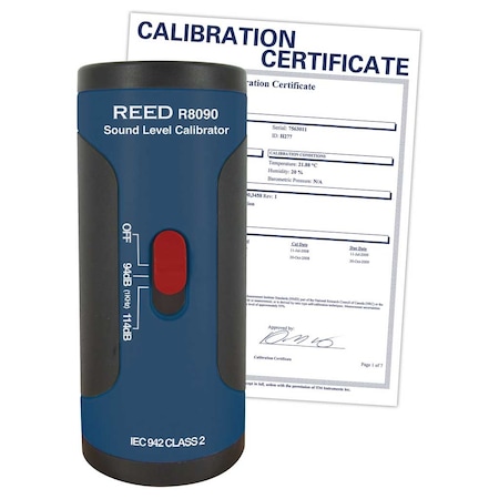 Reed Instruments R8090-NIST Sound Level Calibrator, R8090-NIST